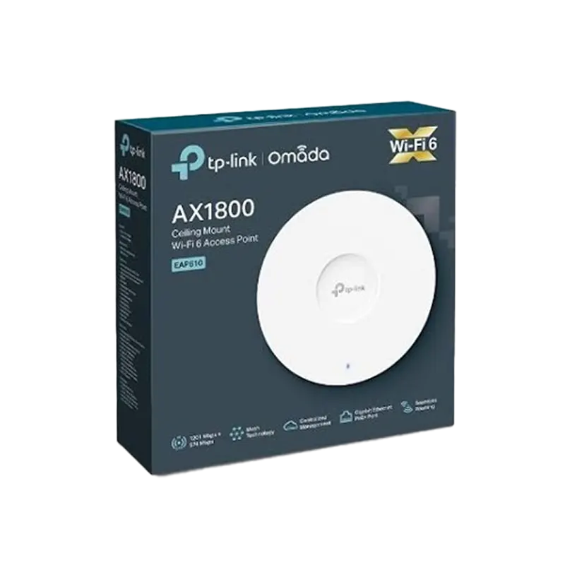 TP-LINK OMADA Wi-Fi AX1800 CELLING MOUNT ACCESS POINT EAP610 Mascom International.webp